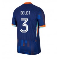 Holandsko Matthijs de Ligt #3 Vonkajší futbalový dres ME 2024 Krátky Rukáv